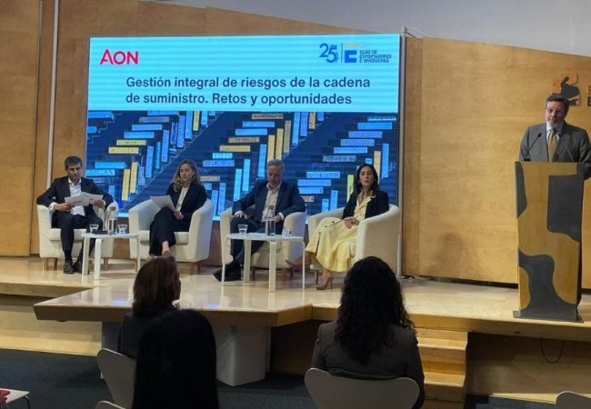 Así fue el acto Gestión integral de riesgos de la cadena de suministro. Retos y oportunidades de Aon